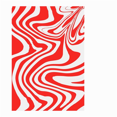 Red White Background Swirl Playful Small Garden Flag (Two Sides) from UrbanLoad.com Front