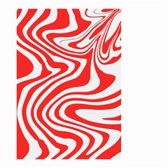 Red White Background Swirl Playful Small Garden Flag (Two Sides) from UrbanLoad.com Front