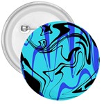 Mint Background Swirl Blue Black 3  Buttons
