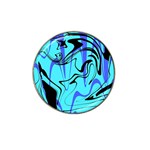 Mint Background Swirl Blue Black Hat Clip Ball Marker (10 pack)
