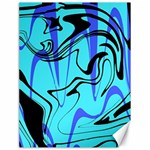 Mint Background Swirl Blue Black Canvas 18  x 24 