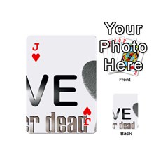 Jack Leaf Leaf Playing Cards 54 Designs (Mini) from UrbanLoad.com Front - HeartJ