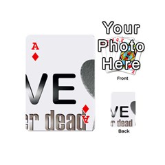Ace Leaf Leaf Playing Cards 54 Designs (Mini) from UrbanLoad.com Front - DiamondA