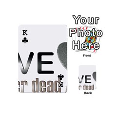 King Leaf Leaf Playing Cards 54 Designs (Mini) from UrbanLoad.com Front - ClubK