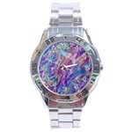 Amethyst flow Stainless Steel Analogue Watch