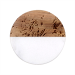 Amethyst flow Classic Marble Wood Coaster (Round) 