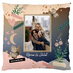 Personalized Couple Name Collage Style Large Blanket Standard Premium Plush Fleece Cushion Case (Two Sides) from UrbanLoad.com Front