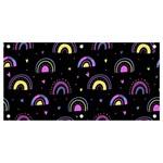 Wallpaper Pattern Rainbow Banner and Sign 4  x 2 