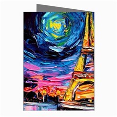 Eiffel Tower Starry Night Print Van Gogh Greeting Cards (Pkg of 8) from UrbanLoad.com Right