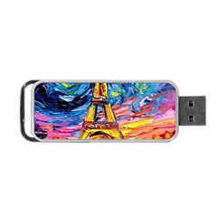 Eiffel Tower Starry Night Print Van Gogh Portable USB Flash (Two Sides) from UrbanLoad.com Back