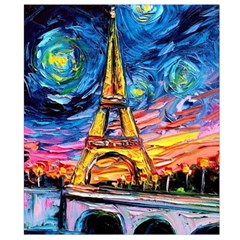 Eiffel Tower Starry Night Print Van Gogh Belt Pouch Bag (Large) from UrbanLoad.com Back Strap