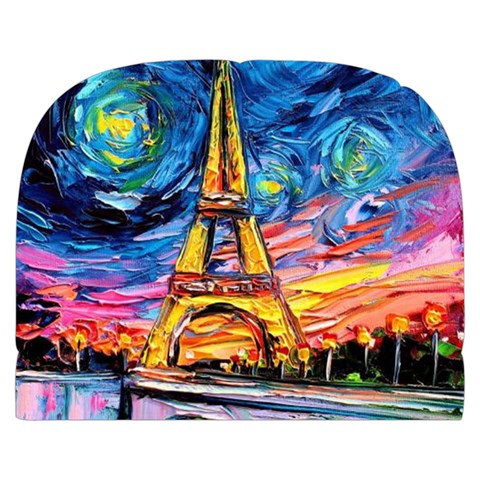 Eiffel Tower Starry Night Print Van Gogh Make Up Case (Small) from UrbanLoad.com Front