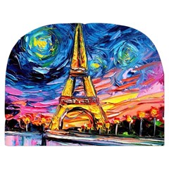 Eiffel Tower Starry Night Print Van Gogh Make Up Case (Medium) from UrbanLoad.com Back