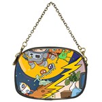 Astronaut Moon Monsters Spaceship Universe Space Cosmos Chain Purse (One Side)