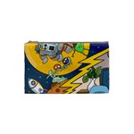 Astronaut Moon Monsters Spaceship Universe Space Cosmos Cosmetic Bag (Small)