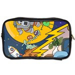 Astronaut Moon Monsters Spaceship Universe Space Cosmos Toiletries Bag (One Side)