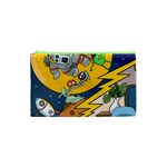 Astronaut Moon Monsters Spaceship Universe Space Cosmos Cosmetic Bag (XS)