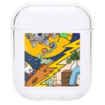 Astronaut Moon Monsters Spaceship Universe Space Cosmos Hard PC AirPods 1/2 Case