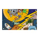 Astronaut Moon Monsters Spaceship Universe Space Cosmos Banner and Sign 5  x 3 