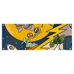 Astronaut Moon Monsters Spaceship Universe Space Cosmos Banner and Sign 8  x 3 