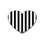 Stripes Geometric Pattern Digital Art Art Abstract Abstract Art Rubber Heart Coaster (4 pack)