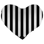 Stripes Geometric Pattern Digital Art Art Abstract Abstract Art Large 19  Premium Flano Heart Shape Cushions