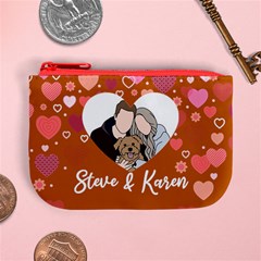 Personalized Photo Illustration Lover Name Mini Coin Purse Mini Coin Purse from UrbanLoad.com Front