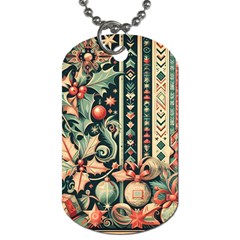 Winter Snow Holidays Dog Tag (Two Sides) from UrbanLoad.com Back