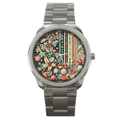 Winter Snow Holidays Sport Metal Watch from UrbanLoad.com Front
