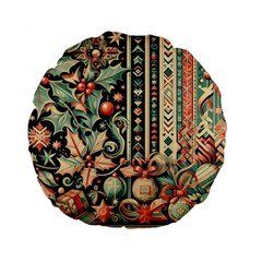 Winter Snow Holidays Standard 15  Premium Flano Round Cushions from UrbanLoad.com Front