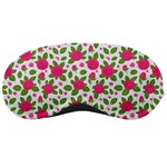 Flowers Leaves Roses Pattern Floral Nature Background Sleep Mask