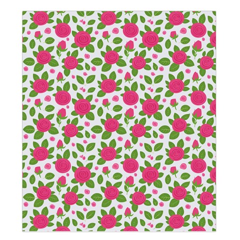 Flowers Leaves Roses Pattern Floral Nature Background Duvet Cover Double Side (King Size) from UrbanLoad.com Front