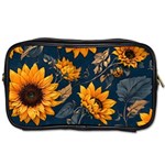 Flowers Pattern Spring Bloom Blossom Rose Nature Flora Floral Plant Toiletries Bag (One Side)