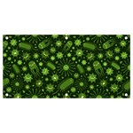 Seamless Pattern With Viruses Banner and Sign 4  x 2 