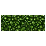 Seamless Pattern With Viruses Banner and Sign 8  x 3 