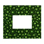 Seamless Pattern With Viruses White Wall Photo Frame 5  x 7 