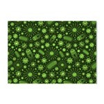 Seamless Pattern With Viruses Crystal Sticker (A4)