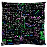 Math Linear Mathematics Education Circle Background Large Premium Plush Fleece Cushion Case (One Side)