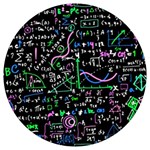 Math Linear Mathematics Education Circle Background Round Trivet