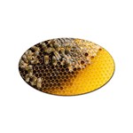 Honeycomb With Bees Sticker Oval (100 pack)