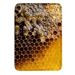 Honeycomb With Bees Rectangular Glass Fridge Magnet (4 pack)