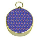 Cute sketchy monsters motif pattern Gold Compasses