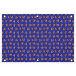 Cute sketchy monsters motif pattern Banner and Sign 6  x 4 