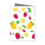 Strawberry Lemons Fruit Mini Greeting Cards (Pkg of 8)