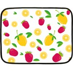 Strawberry Lemons Fruit Two Sides Fleece Blanket (Mini)