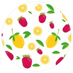 Strawberry Lemons Fruit UV Print Acrylic Ornament Round