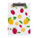 Strawberry Lemons Fruit A5 Acrylic Clipboard