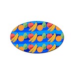 Fruit Texture Wave Fruits Sticker (Oval)