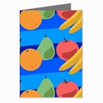 Fruit Texture Wave Fruits Greeting Cards (Pkg of 8)
