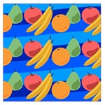 Fruit Texture Wave Fruits Square Satin Scarf (36  x 36 )